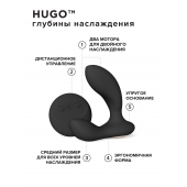 Черный вибромассажер простаты с пультом ДУ Hugo 2 Remote - Lelo - в Северске купить с доставкой