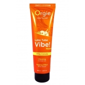 Гель с эффектом вибрации Lube Tube Vibe Medium Pina Colada - 100 мл. - ORGIE - купить с доставкой в Северске