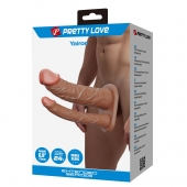 Реалистичная полая насадка на член для двойного проникновения Yairon - 17,5 см. - Baile - купить с доставкой в Северске