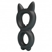 Черное двойное эрекционное кольцо Toran - Baile - в Северске купить с доставкой