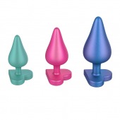 Набор из 3 анальных пробок Romp Luster - ROMP