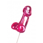 Розовый леденец в форме члена со вкусом айриш крим - 80 гр. - Sosuчki - купить с доставкой в Северске