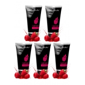 Набор из 5 съедобных лубрикантов JUJU со вкусом малины - JuJu - купить с доставкой в Северске