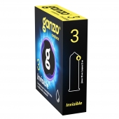 Супертонкие презервативы Ganzo Invisible - 3 шт. - Ganzo - купить с доставкой в Северске