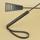 Черный кожаный стек «Сириус» - 60 см. - Sitabella - купить с доставкой в Северске