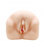 Телесный мастурбатор-вагина с оволосением и вибрацией - Baile - в Северске купить с доставкой