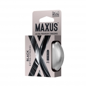Черные утолщенные презервативы MAXUS Extra Strong с железным кейсом - 3 шт. - Maxus - купить с доставкой в Северске
