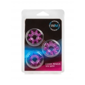 Набор из 3 лиловых эрекционных колец различной формы - Erowoman-Eroman - в Северске купить с доставкой