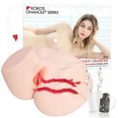 Мастурбатор-полуторс с двойным слоем материала и вибрацией Jenny Onahole Real Vagina - KOKOS - в Северске купить с доставкой