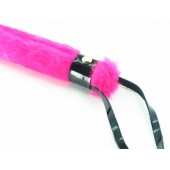 Нежная плеть с розовым мехом BDSM Light - 43 см. - БДСМ Арсенал - купить с доставкой в Северске