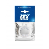 Эрекционное кольцо со стимулирующими шариками сверху и снизу - Sex Expert - в Северске купить с доставкой