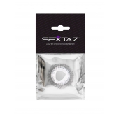 Эластичное эрекционное кольцо с длинными черными «ресничками» - Sextaz - в Северске купить с доставкой
