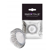 Эластичное эрекционное кольцо с длинными черными «ресничками» - Sextaz - в Северске купить с доставкой