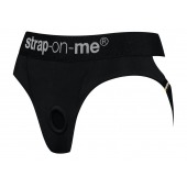 Черные трусики для насадок Heroine Lingerie Harness - size XL - Strap-on-me - купить с доставкой в Северске