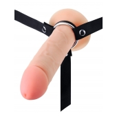 Мужской полый страпон на регулируемых ремешках - 22 см. - Sex Expert - купить с доставкой в Северске