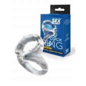 Прозрачное двойное эрекционное кольцо - Sex Expert - в Северске купить с доставкой