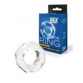 Прозрачное эрекционное кольцо в форме гайки - Sex Expert - в Северске купить с доставкой