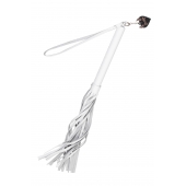 Белая кожаная плеть - 50 см. - Pecado - купить с доставкой в Северске