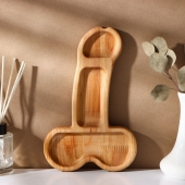 Деревянное блюдо для подачи в форме члена (25 х 16,5 х 1,7 см) - Сима-Ленд - купить с доставкой в Северске