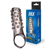 Дымчатая насадка на пенис с выпуклостями - 11 см. - Sex Expert - в Северске купить с доставкой