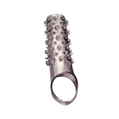 Дымчатая насадка на пенис с шипами и выпуклостями - 12 см. - Sex Expert - в Северске купить с доставкой