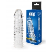 Прозрачная закрытая насадка на пенис - 17 см. - Sex Expert - в Северске купить с доставкой