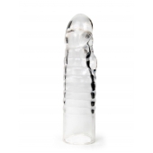 Прозрачная закрытая насадка на член - 15 см. - Sex Expert - в Северске купить с доставкой