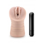 Телесный мастурбатор-вагина Ayumi с вибрацией - Blush Novelties - в Северске купить с доставкой