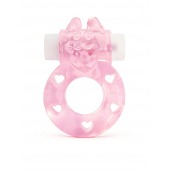 Розовое эрекционное виброкольцо в форме зайчика - 1137 - в Северске купить с доставкой