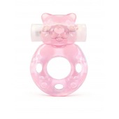 Розовое эрекционное виброкольцо в форме мишки - 1137 - в Северске купить с доставкой