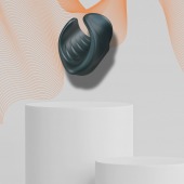 Серый сквозной мастурбатор с вибрацией Manwan Starter - Manwan - в Северске купить с доставкой