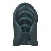 Серый сквозной мастурбатор с вибрацией Manwan Starter - Manwan - в Северске купить с доставкой