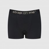 Черные трусики-боксеры для фиксации насадок Strap-on-me Harness Lingerie Allure - size XL - Strap-on-me - купить с доставкой в Северске