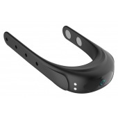 Черное эрекционное виброкольцо на ремешках - Boys of Toys - в Северске купить с доставкой