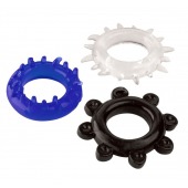 Набор из 3 эрекционных колец разного цвета и рельефа - Boys of Toys - в Северске купить с доставкой