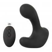 Черная анальная вибропробка с функцией расширения RC Butt Plug with 3 functions - Orion - в Северске купить с доставкой