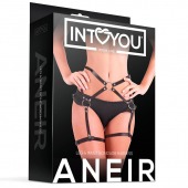 Черные стрепы на бёдра Aneir - Intoyou - купить с доставкой в Северске