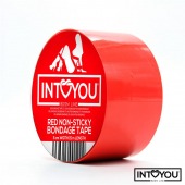 Красный скотч для фиксации Non-Sticky Bondage Tape - 15 м. - Intoyou - купить с доставкой в Северске
