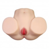 Телесный мастурбатор с 2 любовными отверстиями Olivia - Baile - в Северске купить с доставкой