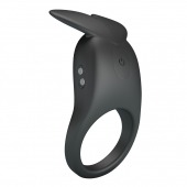 Черное перезаряжаемое виброкольцо Carlton - Baile - в Северске купить с доставкой