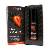 Жидкий вибратор Orgie High Voltage Strawberry - 15 мл. - ORGIE - купить с доставкой в Северске