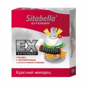 Стимулирующая насадка Sitabella Extender  Красный молодец - Sitabella - купить с доставкой в Северске