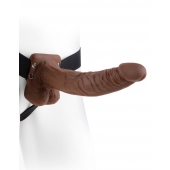 Полый мужской фаллопротез Hollow Strap-On with Balls - 24 см. - Pipedream - купить с доставкой в Северске