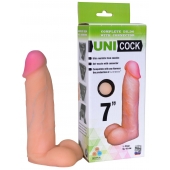 Фаллическая насадка Харнесс UNICOCK 7  - 19 см. - LOVETOY (А-Полимер) - купить с доставкой в Северске