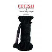Черная веревка для фиксации Deluxe Silky Rope - 9,75 м. - Pipedream - купить с доставкой в Северске