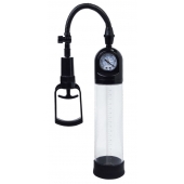 Чёрная вакуумная помпа A-toys с манометром и прозрачной колбой - A-toys - в Северске купить с доставкой