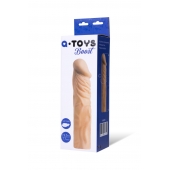 Насадка с ярко выраженной головкой и рельефным стволом - 19 см. - A-toys - в Северске купить с доставкой