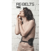 Пояс с клёпками Yona Black - Rebelts - купить с доставкой в Северске