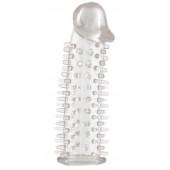 Прозрачная насадка на половой член с закрытой головкой и шипами - 12,5 см. - ToyFa - в Северске купить с доставкой