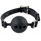 Силиконовый кляп-шар с отверстиями для дыхания Silicone Breathable Ball Gag Small - Pipedream - купить с доставкой в Северске